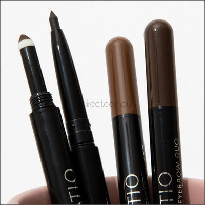 Natio Mechanical Eyebrow Duo - Dark Brown 0.7g - Cosmetics Fragrance Direct-9316542140861