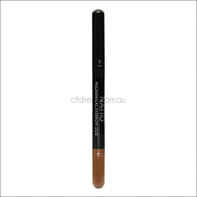 Natio Mechanical Eyebrow Duo Medium Brown 0.7g - Cosmetics Fragrance Direct-9316542140854