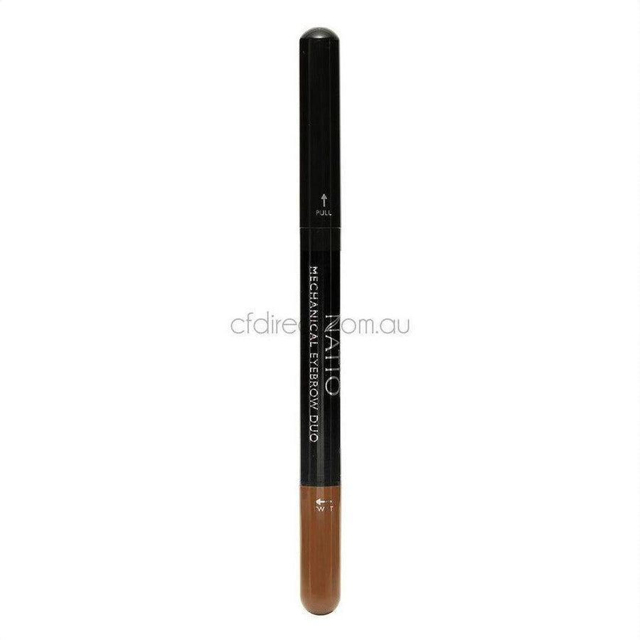 Natio Mechanical Eyebrow Duo Medium Brown 0.7g - Cosmetics Fragrance Direct-9316542140854