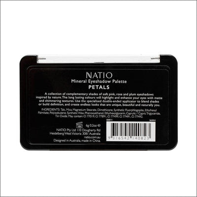 Natio Mineral Eyeshadow Palette Petals 6g - Cosmetics Fragrance Direct-9316542140823