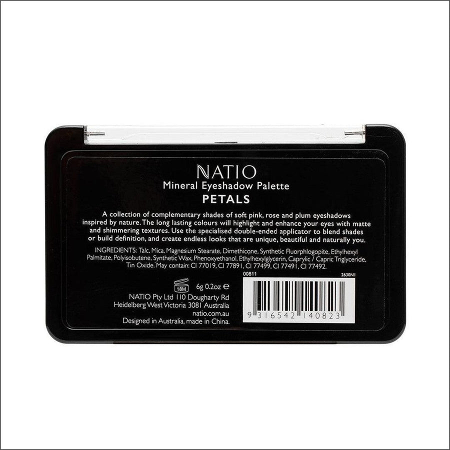 Natio Mineral Eyeshadow Palette Petals 6g - Cosmetics Fragrance Direct-9316542140823