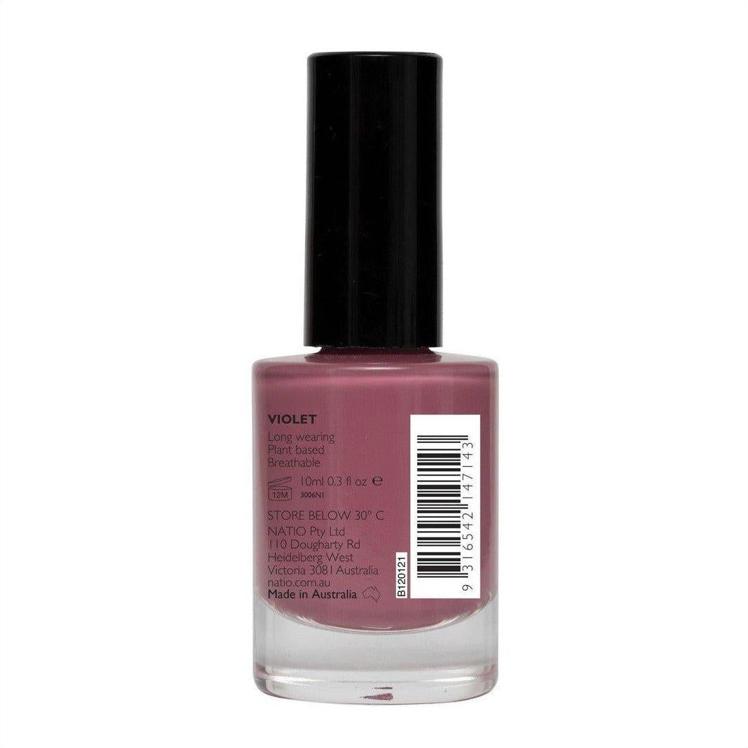 Natio Nail Colour Violet 10ml - Cosmetics Fragrance Direct-9316542147143
