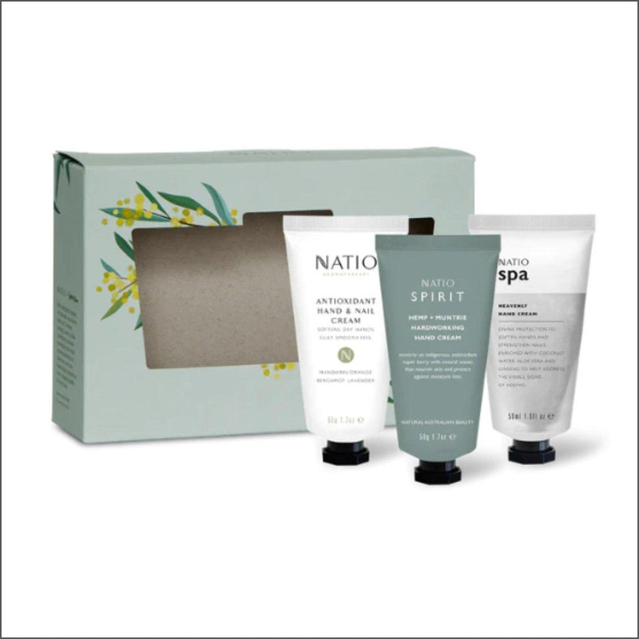 Natio Nourishing Hand Cream Trio - Cosmetics Fragrance Direct-9316542150013