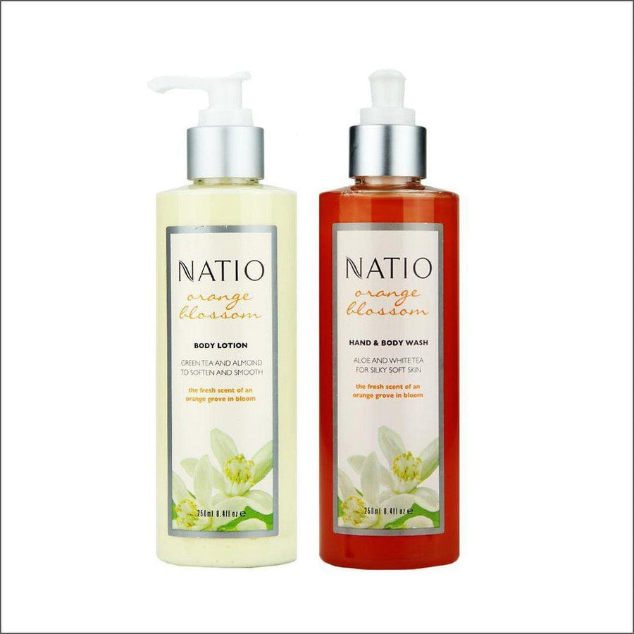 Natio Orange Blossom Hand & Body Wash & Hand Cream Duo