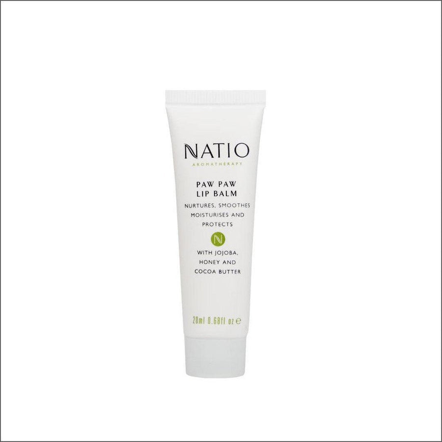 Natio Paw Paw Lip Balm 20ml - Cosmetics Fragrance Direct-9316542121549