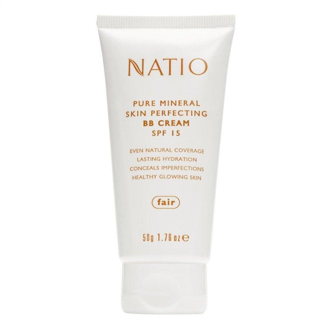 Natio Pure Mineral Skin Perfecting BB Cream SPF 15 Fair 50g - Cosmetics Fragrance Direct-9316542130015