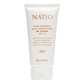 Natio Pure Mineral Skin Perfecting BB Cream SPF 15 Fair 50g - Cosmetics Fragrance Direct-9316542130015
