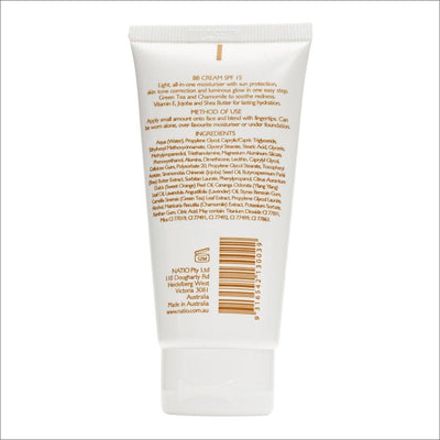 Natio Pure Mineral Skin Perfecting BB Cream SPF 15 Tan 50g - Cosmetics Fragrance Direct-9316542130039