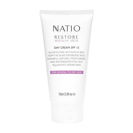 Natio Restore Day Cream SPF 15 75ml - Cosmetics Fragrance Direct-9316542133276