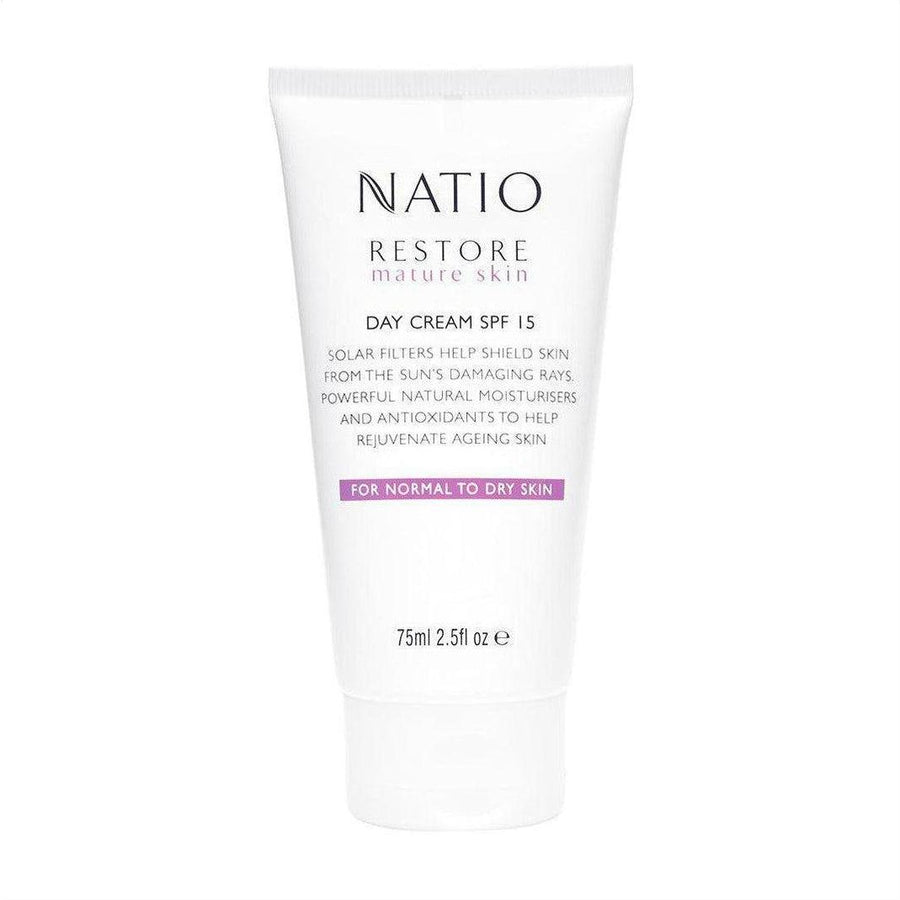 Natio Restore Day Cream SPF 15 75ml - Cosmetics Fragrance Direct-9316542133276