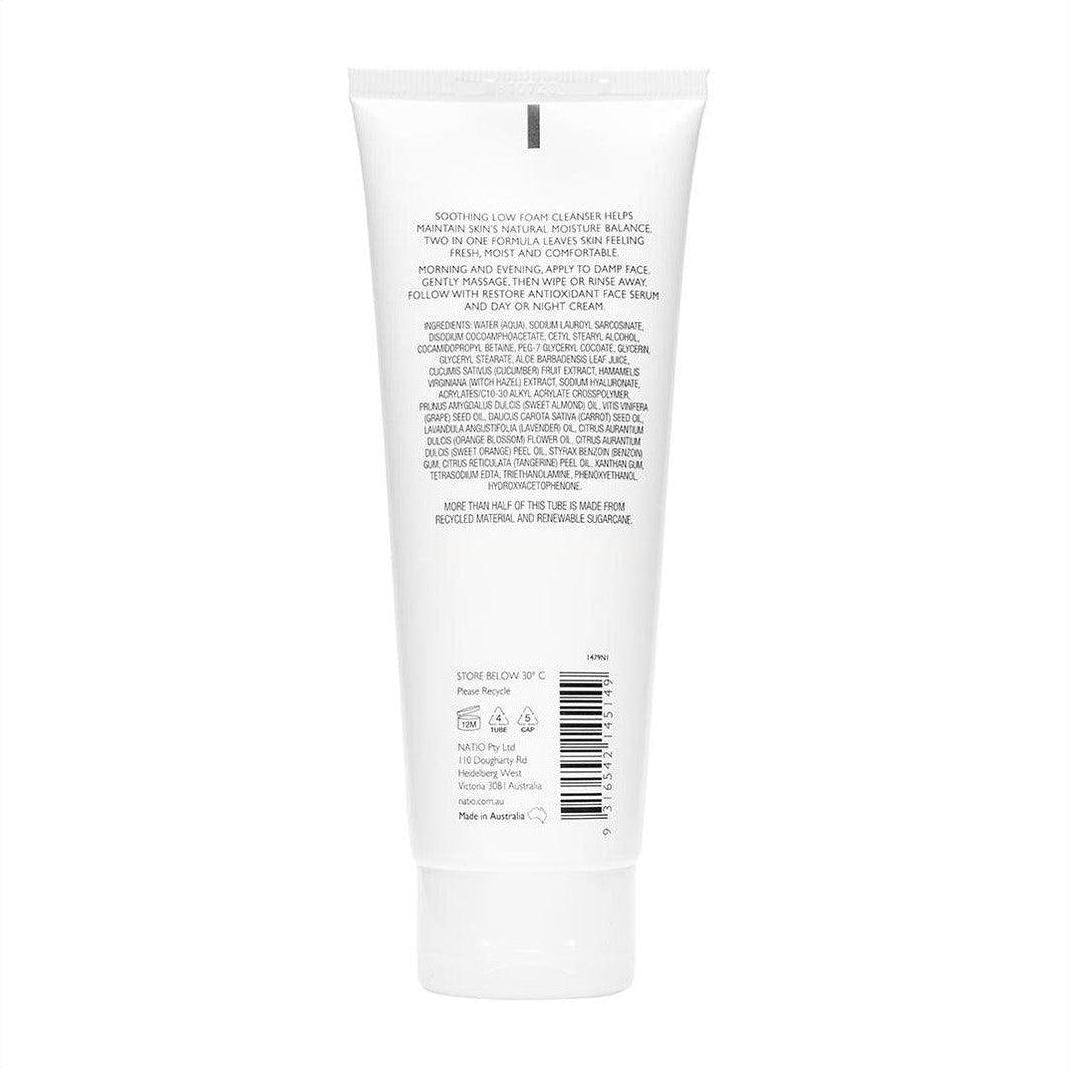 Natio Restore Gentle Toning Facial Cleanser 100ml - Cosmetics Fragrance Direct-9316542145149