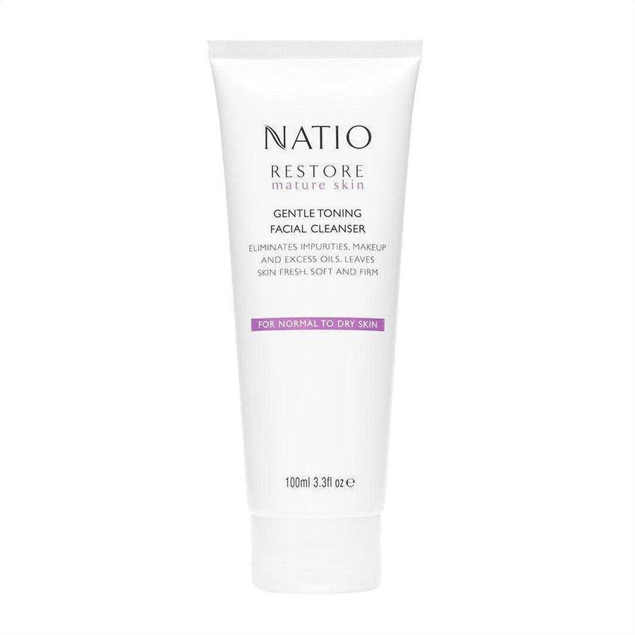 Natio Restore Gentle Toning Facial Cleanser 100ml - Cosmetics Fragrance Direct-9316542145149