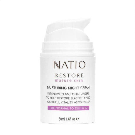 Natio Restore Nurturing Night Cream 50ml - Cosmetics Fragrance Direct-9316542133245