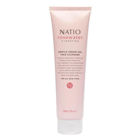 Natio Rosewater Hydration Gentle Cream-Gel Face Cleanser 100ml - Cosmetics Fragrance Direct-9316542140106