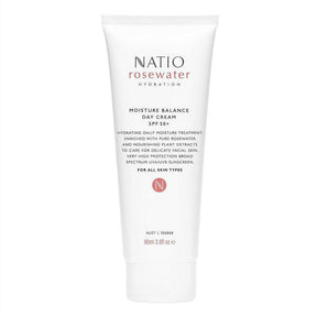 Natio Rosewater Hydration Moisture Balance Day Cream SPF 50+ 90ml - Cosmetics Fragrance Direct-9316542148485
