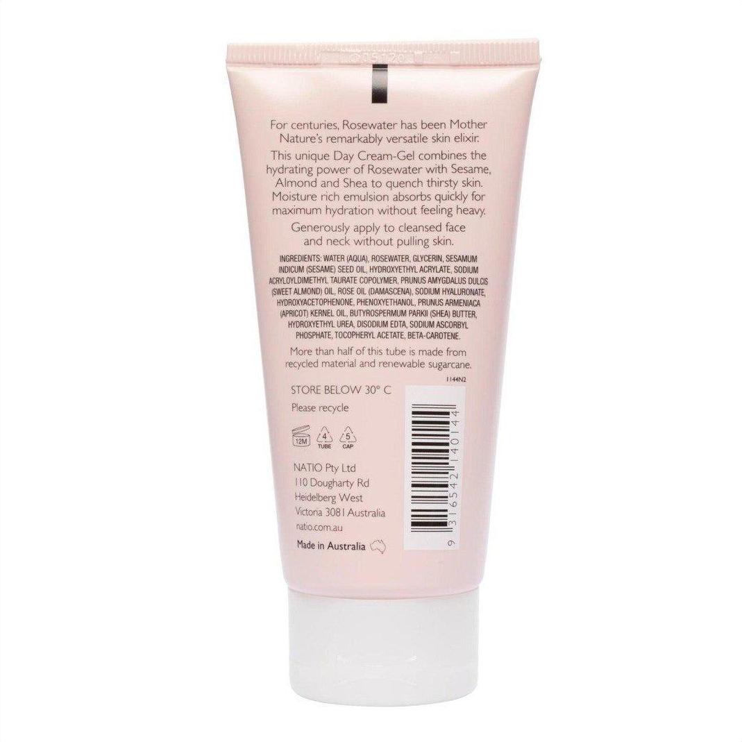 Natio Rosewater Hydration Moisture Boost Day Cream-Gel 75ml - Cosmetics Fragrance Direct-9316542140144