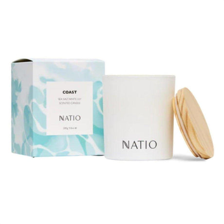 Natio Scented Candle Coast - 280g - Cosmetics Fragrance Direct-9316542150167