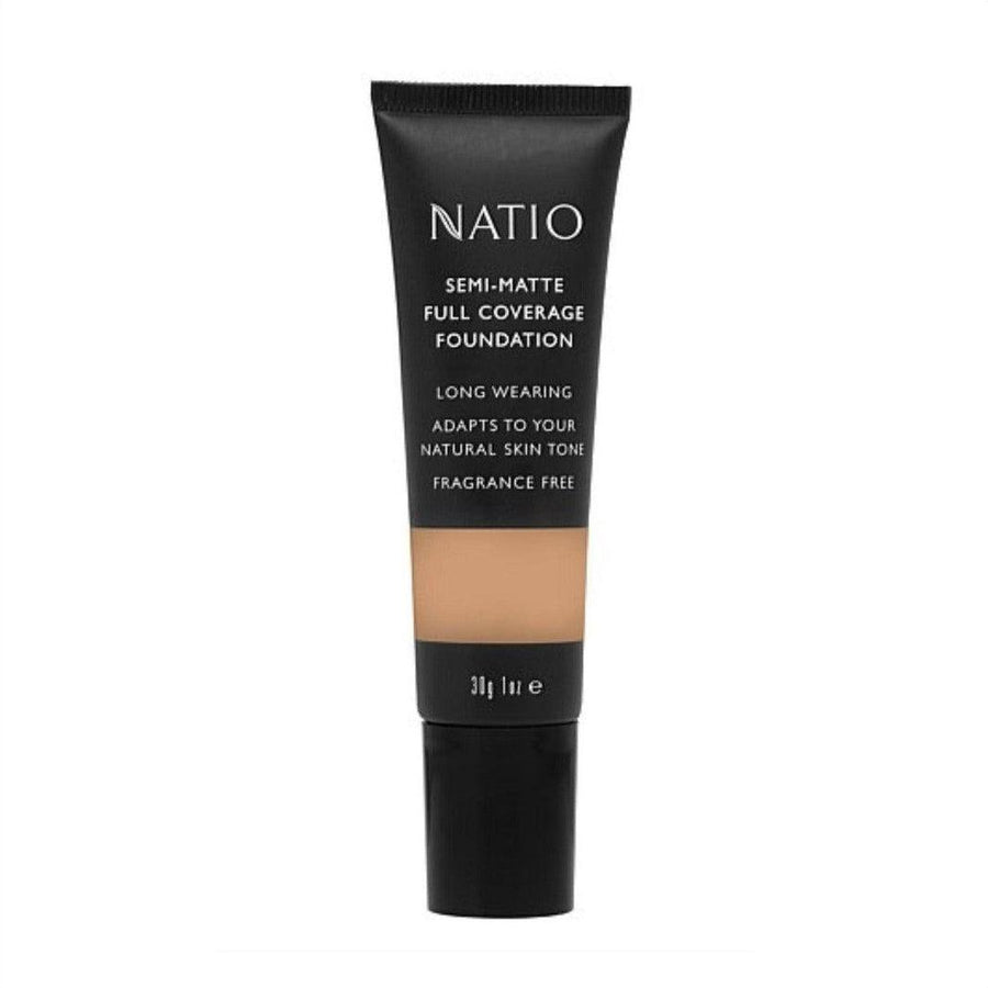 Natio Semi Matte Full Coverage Foundation Golden 30g - Cosmetics Fragrance Direct-9316542144937