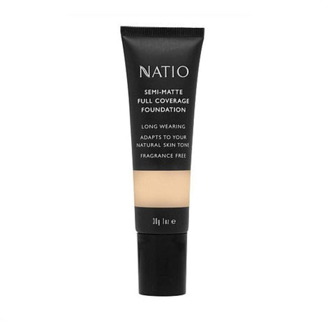 Natio Semi-Matte Full Coverage Foundation - Shell 30g - Cosmetics Fragrance Direct-9316542144876