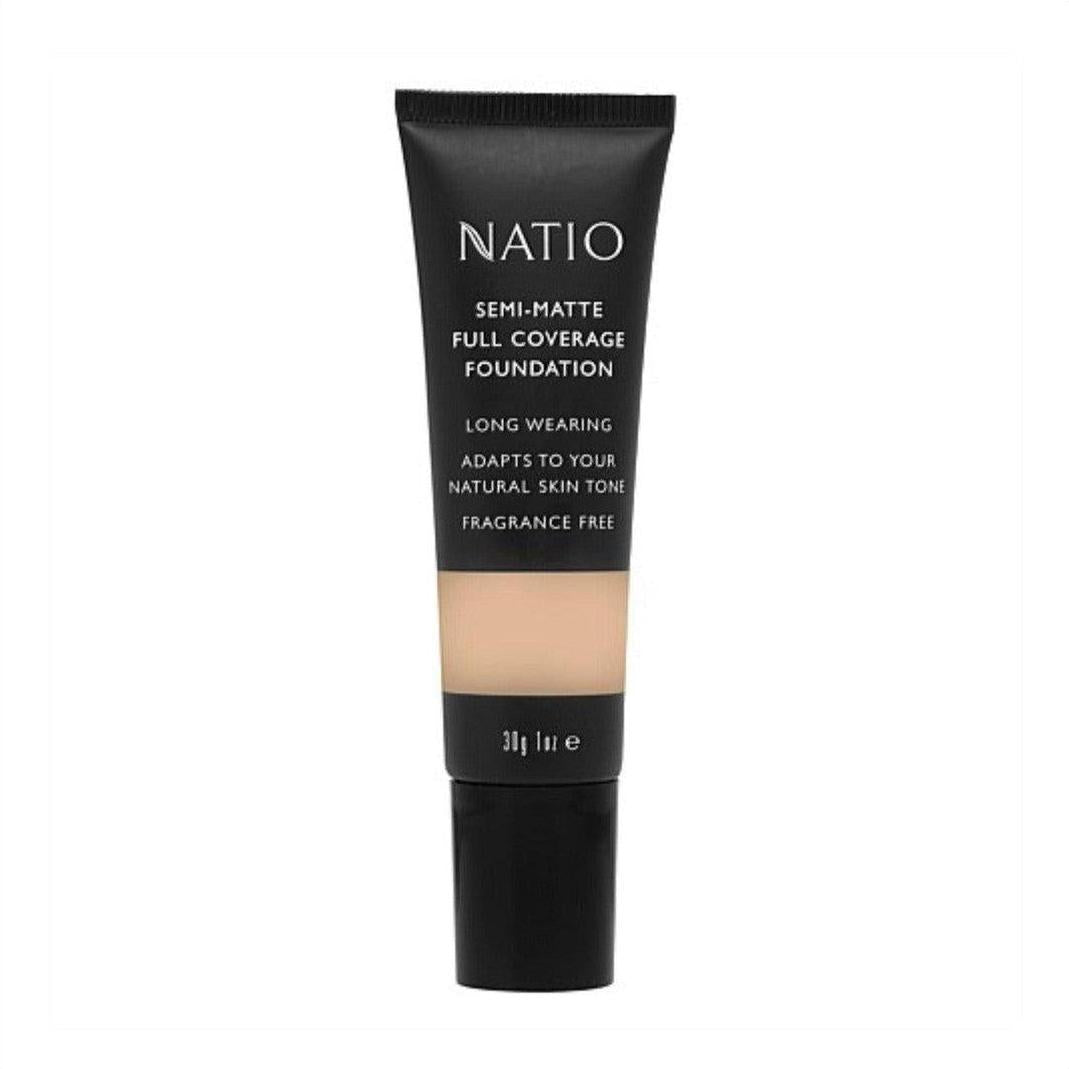 Natio Semi-Matte Full Coverage Foundation - Vanilla 30g - Cosmetics Fragrance Direct-9316542144890