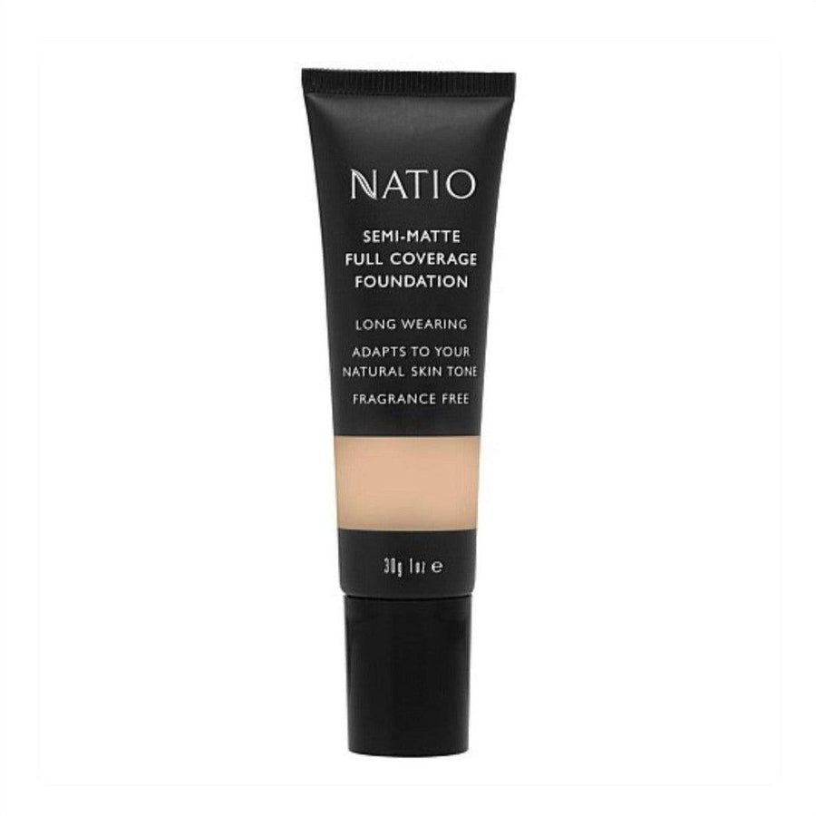 Natio Semi-Matte Full Coverage Foundation - Vanilla 30g - Cosmetics Fragrance Direct-9316542144890