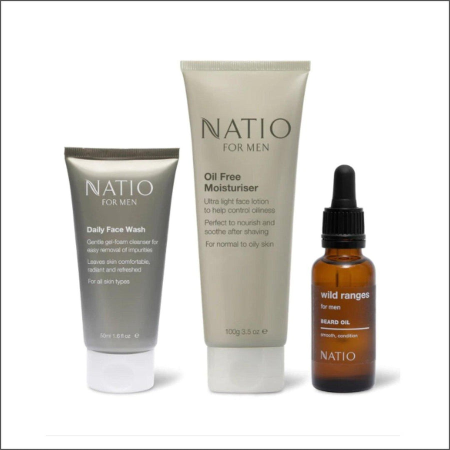 Natio Silverstone Men's Skincare Gift Set - Cosmetics Fragrance Direct-9316542149895