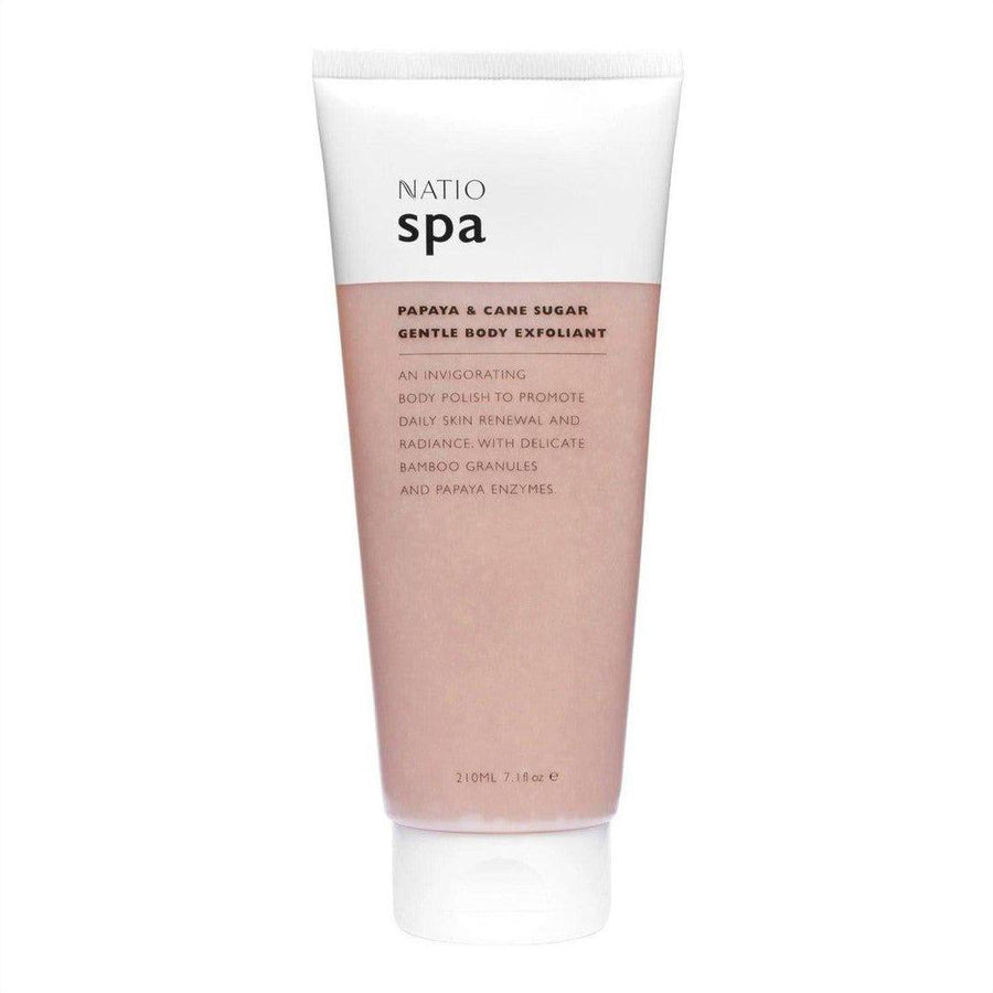 Natio Spa Papaya & Cane Sugar Body Exfoliant 210ml - Cosmetics Fragrance Direct-9316542144579