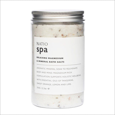 Natio Spa Relaxing Magnesium & Mineral Bath Salts 350g - Cosmetics Fragrance Direct-9316542144630