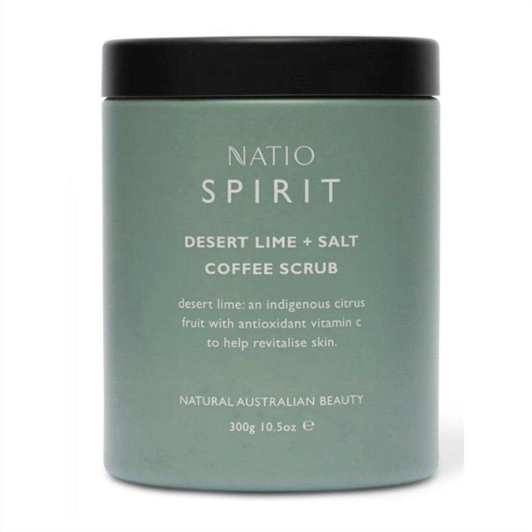 Natio Spirit Desert Lime & Salt Coffee Scrub 300g - Cosmetics Fragrance Direct-9316542144494