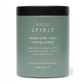 Natio Spirit Desert Lime & Salt Coffee Scrub 300g - Cosmetics Fragrance Direct-9316542144494