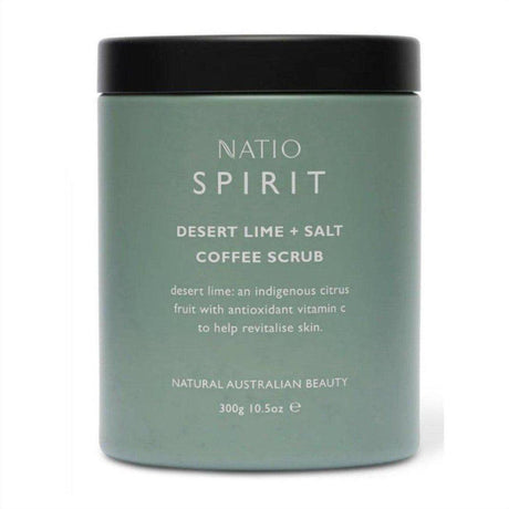 Natio Spirit Desert Lime & Salt Coffee Scrub 300g - Cosmetics Fragrance Direct-9316542144494