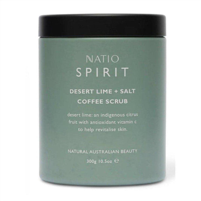 Natio Spirit Desert Lime & Salt Coffee Scrub 300g - Cosmetics Fragrance Direct-9316542144494