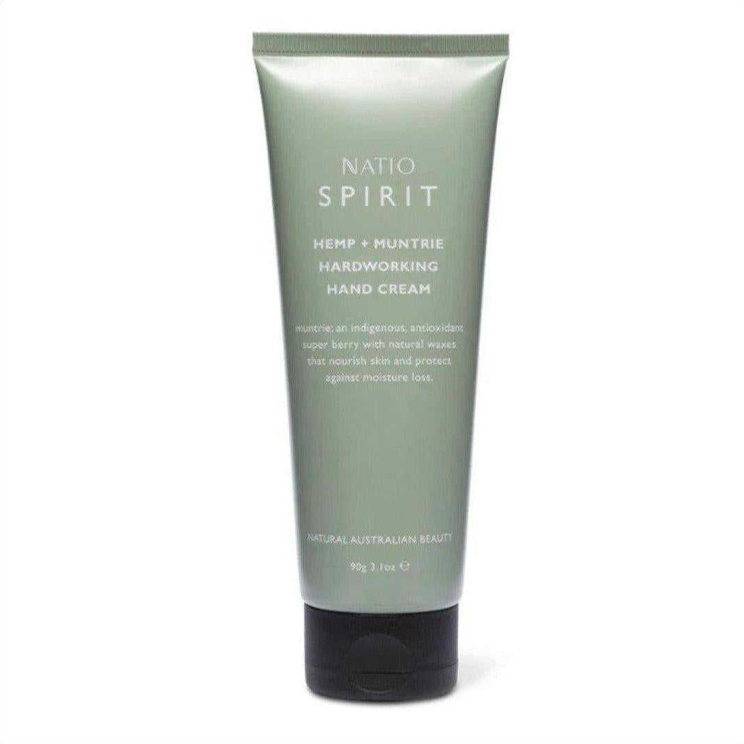 Natio Spirit Hemp & Muntrie Hardworking Hand Cream 90g - Cosmetics Fragrance Direct-9316542144524