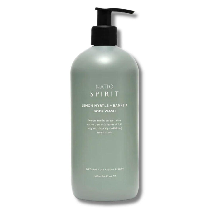 Natio Spirit Lemon Myrtle & Banksia Body Wash 500ml - Cosmetics Fragrance Direct-9316542144487