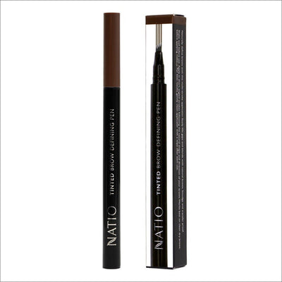 Natio Tinted Brow Defining Pen Dark Brown - Cosmetics Fragrance Direct-9316542147266