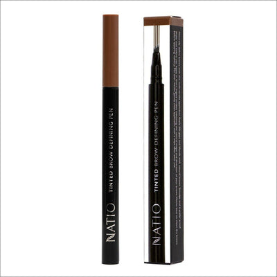 Natio Tinted Brow Defining Pen Medium Brown - Cosmetics Fragrance Direct-9316542147259