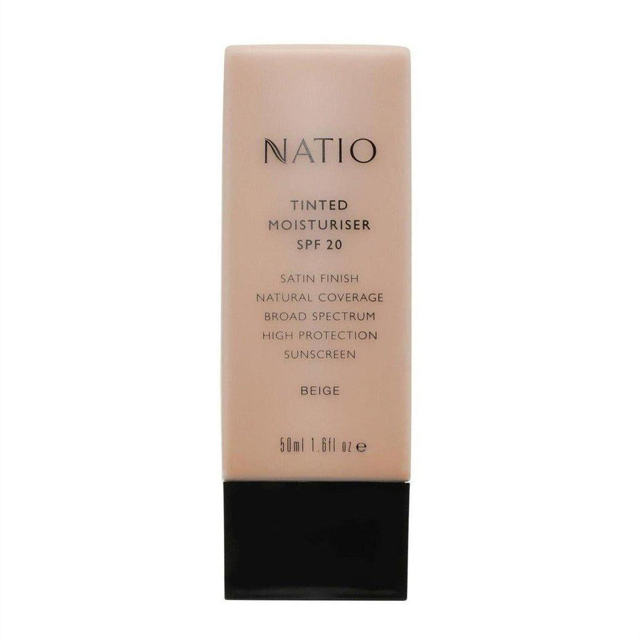 Natio Tinted Moisturiser SPF 20 Beige 50ml - Cosmetics Fragrance Direct-9316542117849