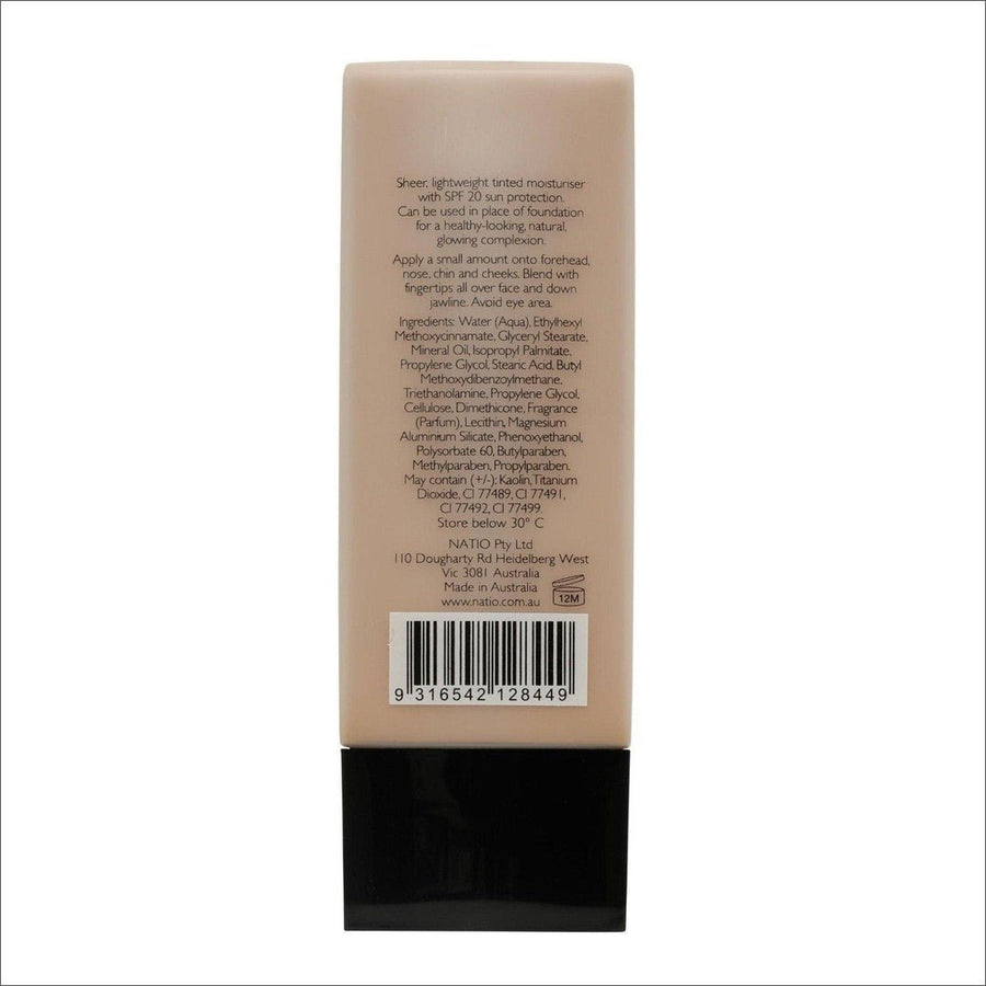 Natio Tinted Moisturiser SPF 20 Honey 50ml - Cosmetics Fragrance Direct-9316542128449