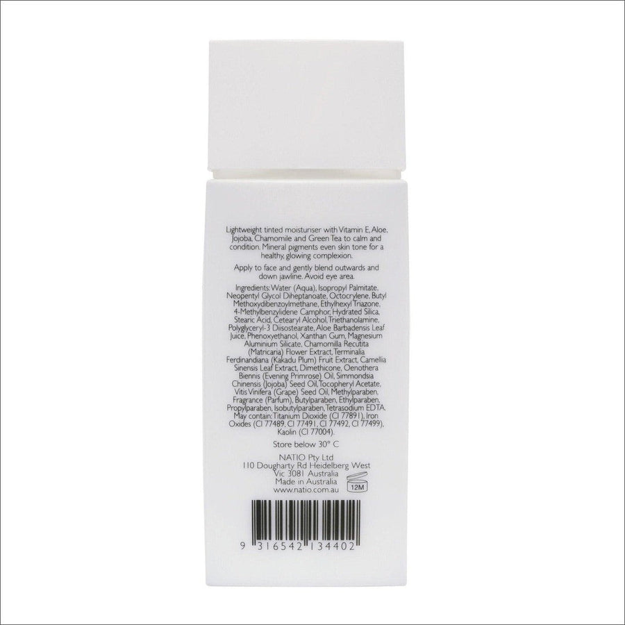 Natio Tinted Moisturiser SPF 50+ Light 50ml - Cosmetics Fragrance Direct-9316542134402