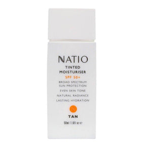 Natio Tinted Moisturiser SPF 50+ Tan 50ml - Cosmetics Fragrance Direct-9316542134426