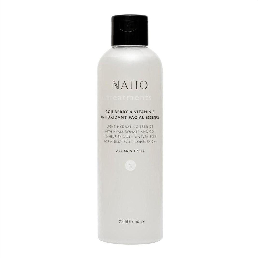 Natio Treatments Goji Berry & Vitamin E Antioxidant Facial Essence 200ml - Cosmetics Fragrance Direct-9316542145125