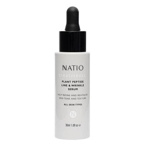 Natio Treatments Plant Peptide Line & Wrinkle Serum 30ml - Cosmetics Fragrance Direct-9316542145071