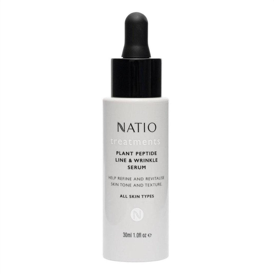 Natio Treatments Plant Peptide Line & Wrinkle Serum 30ml - Cosmetics Fragrance Direct-9316542145071