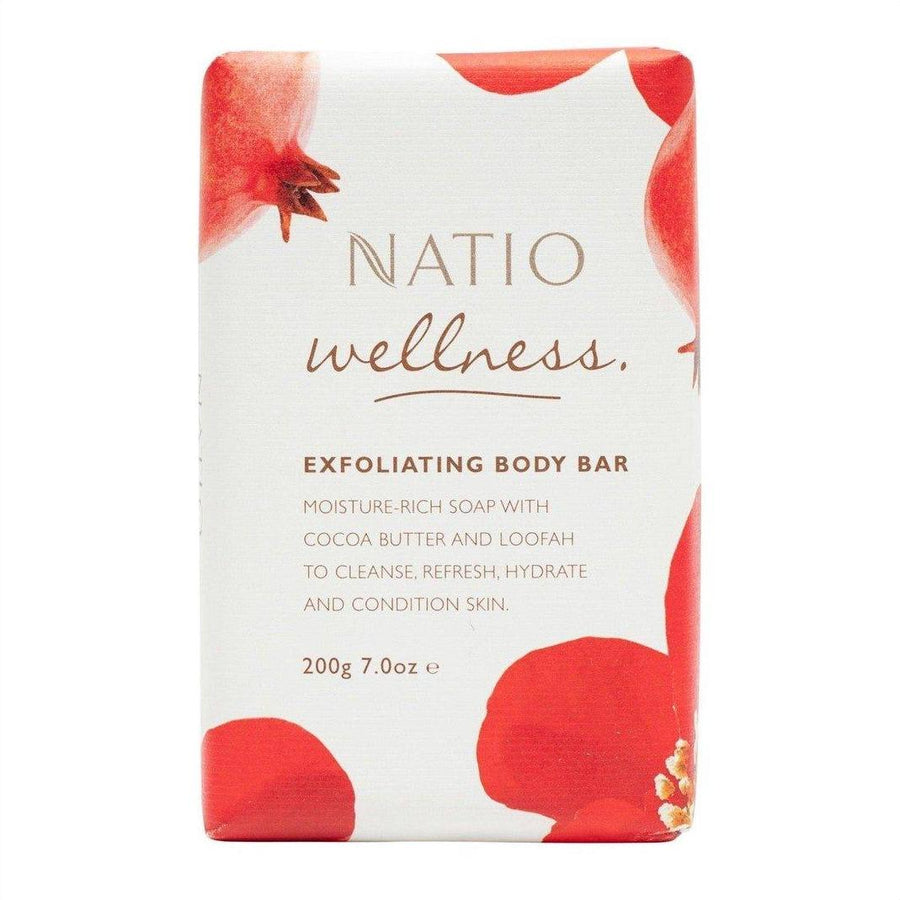 Natio Wellness Exfoliating Body Bar 200g - Cosmetics Fragrance Direct-9316542128340