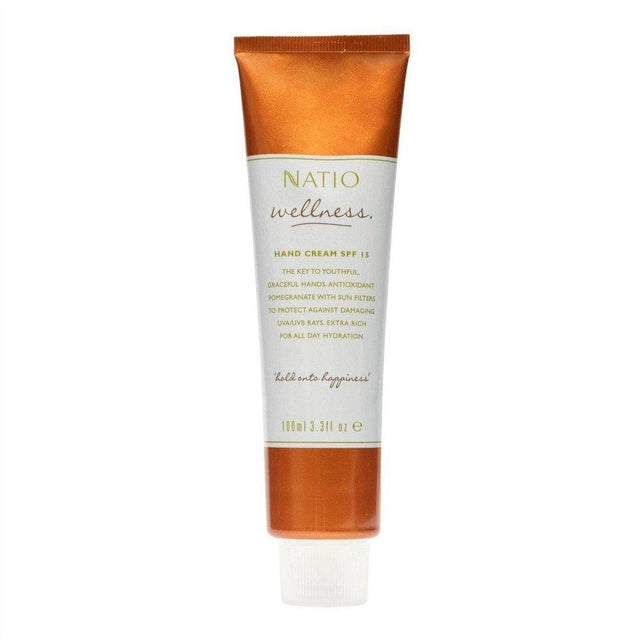 Natio Wellness Hand Cream SPF 15 100ml - Cosmetics Fragrance Direct-9316542119966