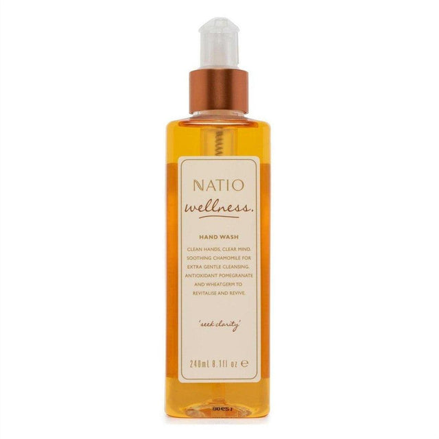 Natio Wellness Hand Wash 240ml - Cosmetics Fragrance Direct-9316542119980