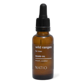 Natio Wild Ranges For Men Beard Oil 30ml - Cosmetics Fragrance Direct-9316542149154