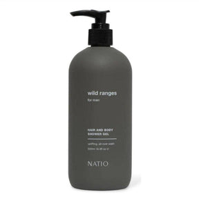 Natio Wild Ranges For Men Hair And Body Shower Gel 500ml - Cosmetics Fragrance Direct-9316542149123