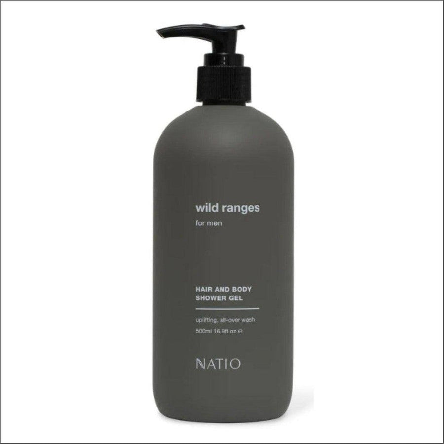 Natio Wild Ranges For Men Hair And Body Shower Gel 500ml - Cosmetics Fragrance Direct-9316542149123