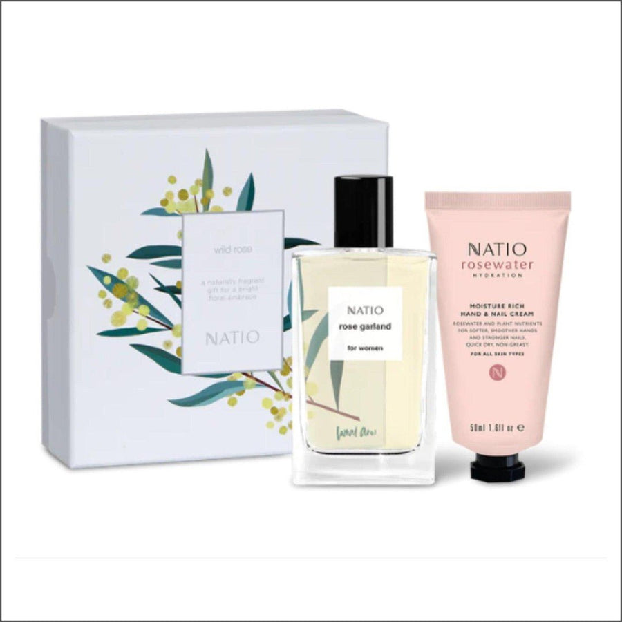 Natio Wild Rose Women's Gift Set - Cosmetics Fragrance Direct-